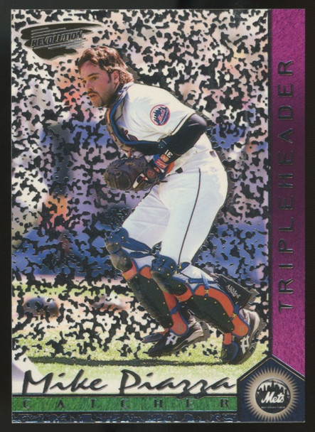 1999 Pacific Revolution Mike Piazza Tripleheader /99 #6
