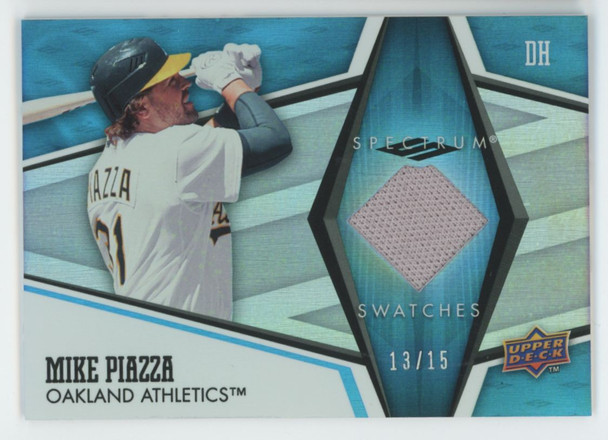 2008 Upper Deck Spectrum Mike Piazza Light Blue Patch /15 #SS-MP