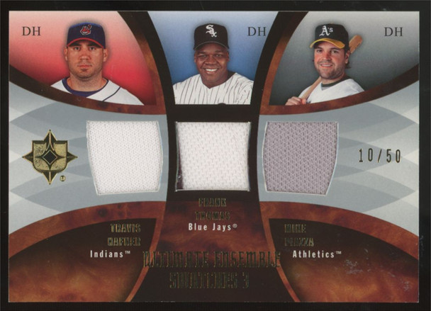 2007 Ultimate Collection Hafner/Thomas/Piazza Ensemble Swatches Triple Patch /50