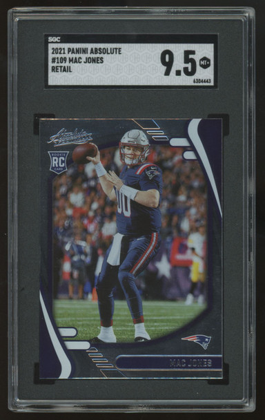 2021 Panini Absolute Mac Jones RC Retail #109 SGC 9.5 *443