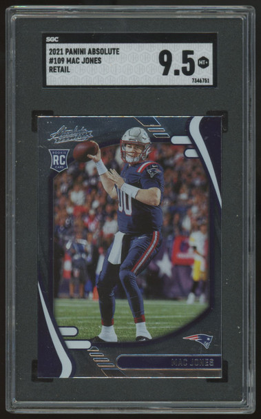 2021 Panini Absolute Mac Jones RC Retail #109 SGC 9.5