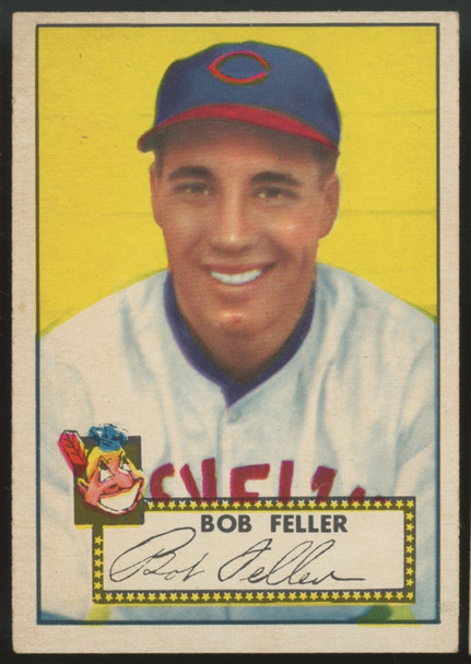 1952 Topps Bob Feller #88 VG/EX-EX Red Back