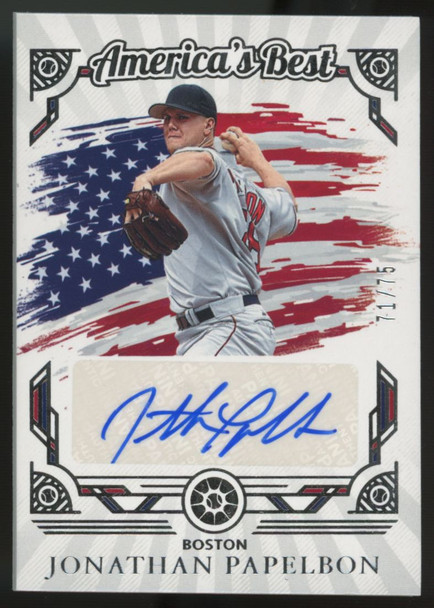 2025 Panini Boys of Summer Jonathan Papelbon America's Best Auto /75 #ABS-JPA