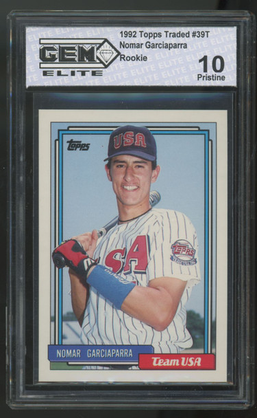 1992 Topps Traded Nomar Garciaparra RC #39T Gem Elite 10