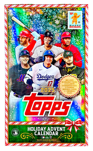 2025 Topps Holiday Baseball Advent Calendar Box