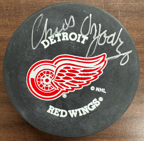 Chris Chelios Signed Autographed Puck JSA Cert