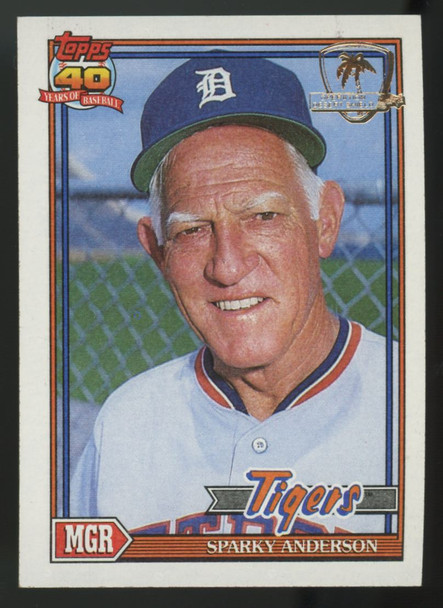 1991 Topps Desert Shield Sparky Anderson #519