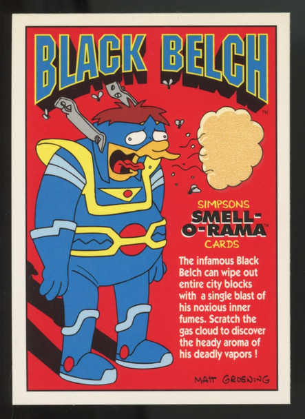 1994 Skybox Simpsons Series Two Smell-O-Rama Lot Of 2 (Black Belch, Grandpa)