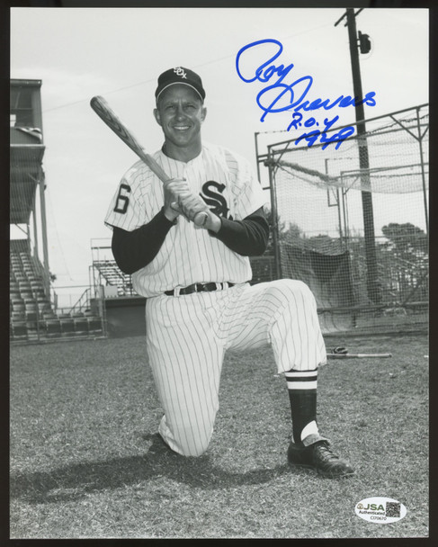 Roy Sievers Signed Autographed Inscribed 8x10 Photo JSA Cert