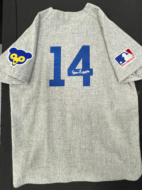Ernie Banks Signed Autographed Mitchell & Ness Nostalgia Jersey Sz 52 Fanatics