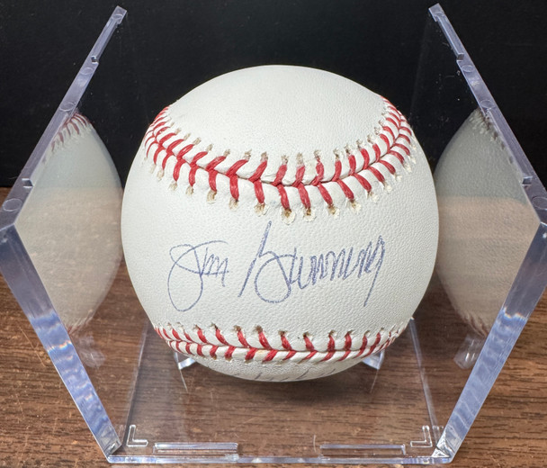 Jim Bunning Signed Autographed Inscribed Rawlings OML Baseball JSA