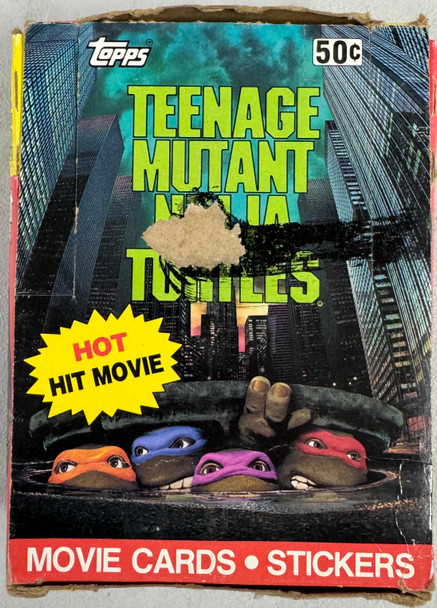 1990 Topps Teenage Mutant Ninja Turtles Movie TMNT Box 36 Sealed Packs