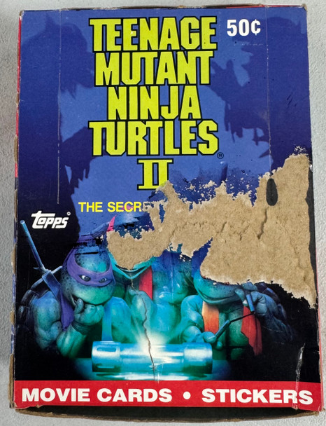 1991 Topps Teenage Mutant Ninja Turtles 2 Secret of the Ooze Box 36 Sealed Packs