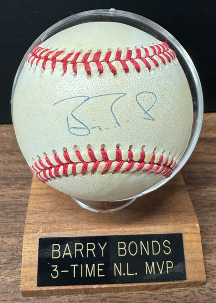 Barry Bonds Signed Autographed Rawlings ONL Baseball JSA *785