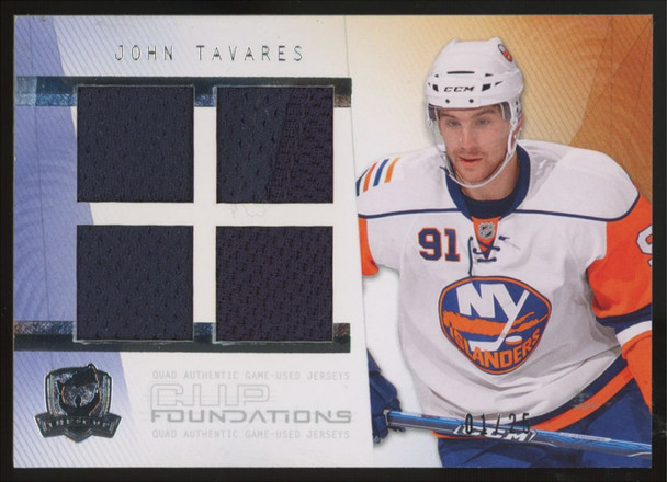 2009-10 Upper Deck The Cup John Tavares Foundations Quad Patch /25 #CF-TA