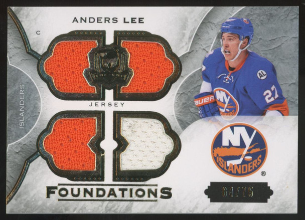 2015-16 Upper Deck The Cup Anders Lee Foundations Quad Patch /75 #CF-LE