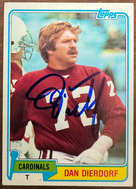 1981 Topps Dan Dierdorf #519 Signed Autographed JSA