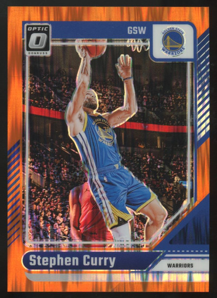 2024-25 Panini Donruss Optic Stephen Curry Orange Shock /225 #155