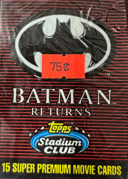 1991 Topps Stadium Club Batman Returns Wax Pack