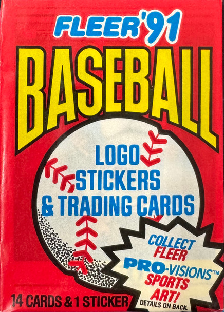 1991 Fleer Baseball Wax Pack