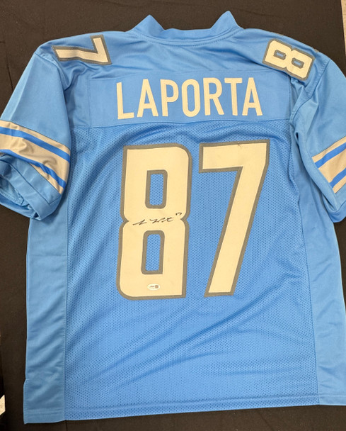 Sam LaPorta Signed Autographed Custom Detroit Lions Jersey JSA