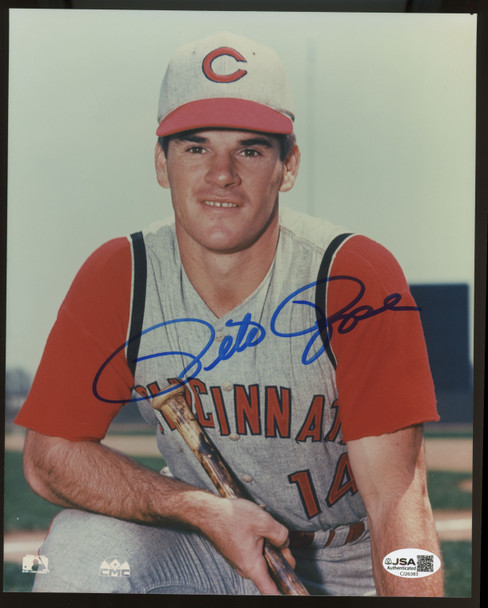 Pete Rose Signed Autographed 8x10 Photo JSA *383