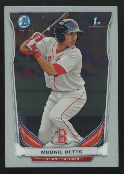 2014 Bowman Chrome Mookie Betts RC 1st #BCP109 "A"