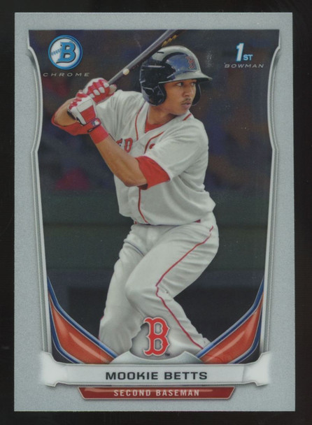 2014 Bowman Chrome Mookie Betts RC 1st #BCP109 "B"