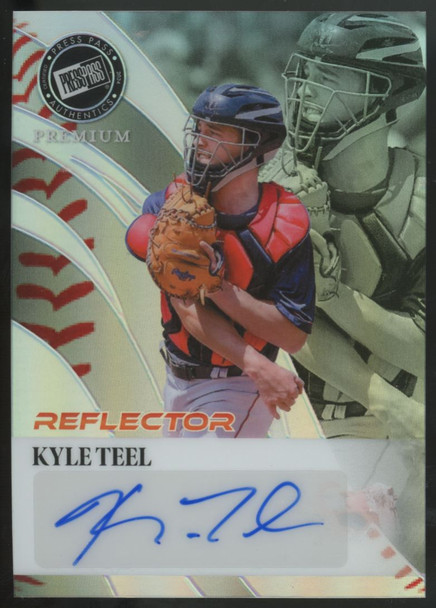 2024 Press Pass Authentics Premium Kyle Teel Reflector Auto 1/1 #RA-KT1