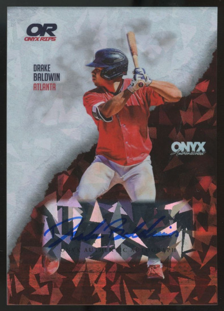 2024 Onyx Rips Drake Baldwin RC Red Ice Auto /465 #RADRBA