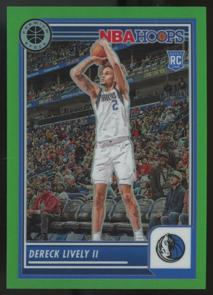 2023-24 Panini Premium Stock Dereck Lively II RC Neon Green /5 #253