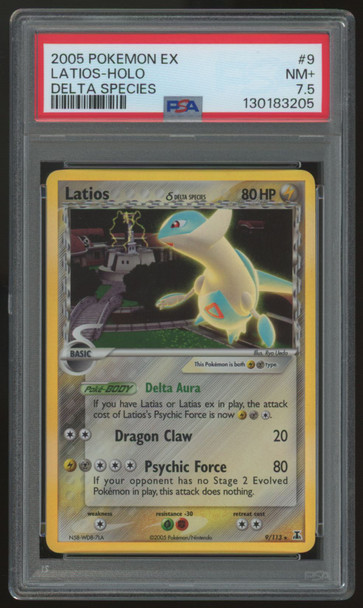 2005 Pokemon Latios Delta Species Holo #9 PSA 7.5