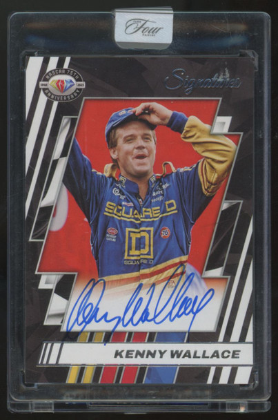 2023 Panini Donruss Racing Kenny Wallace 75th Anniversary Auto #75-KW