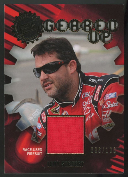 2011 Press Pass Tony Stewart Geared Up Patch /100 #GU-TS