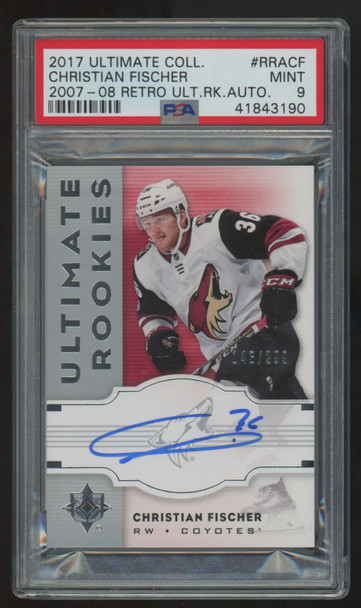 2017-18 Ultimate Collection Christian Fischer RC Retro Auto /299 #RRA-CF PSA 9