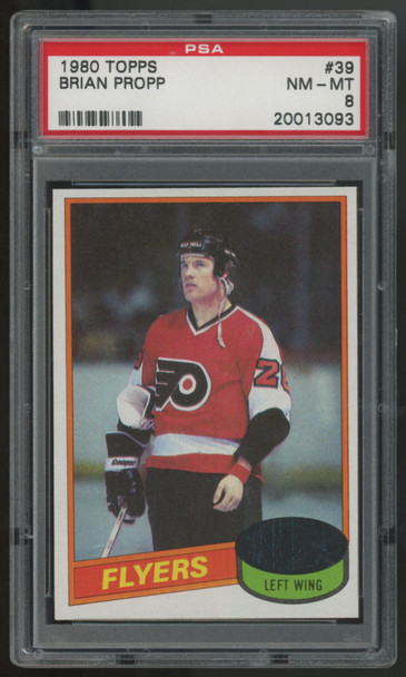1980-81 Topps Brian Propp RC #39 PSA 8