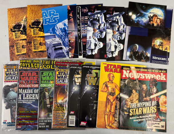 Star Wars Galaxy Magazine and Poster Lot