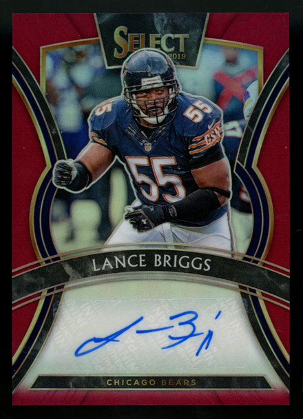 2019 Panini Select Lance Briggs Maroon Prizm Auto /49 #SP-LB