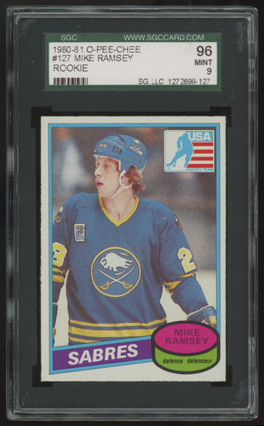 1980-81 O-Pee-Chee Mike Ramsey RC #127 SGC 9
