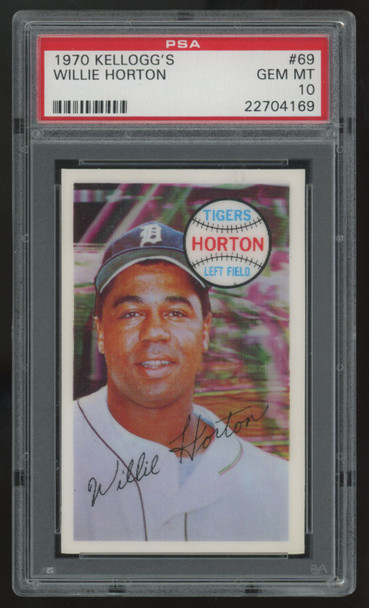 1970 Kellogg's Willie Horton #69 PSA 10