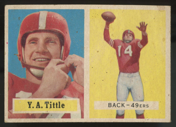 1957 Topps Y.A. Tittle #30 VG/EX