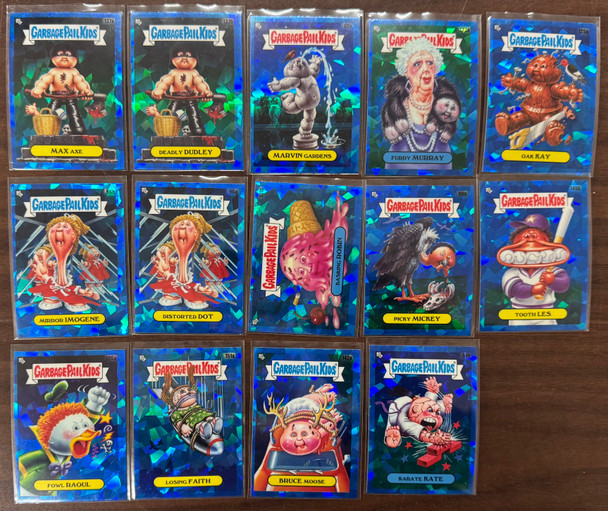 2021 Topps Chrome Garbage Pail Kids Blue Sapphire Card Lot