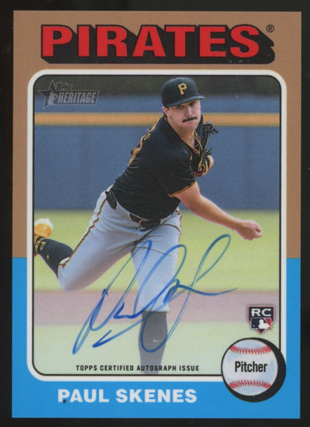 2025 Topps Heritage Paul Skenes RC Real One Auto #ROA-PS