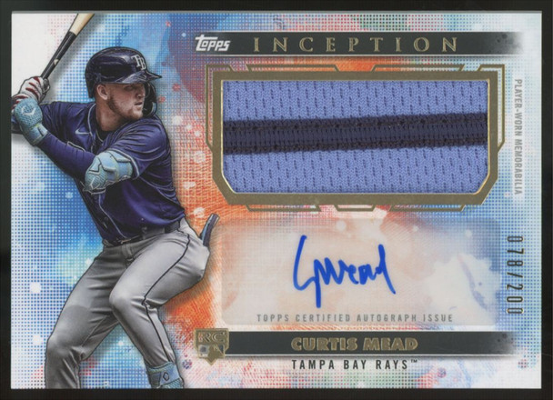2024 Topps Inception Curtis Mead RC Patch Auto RPA /299 #APC-CME