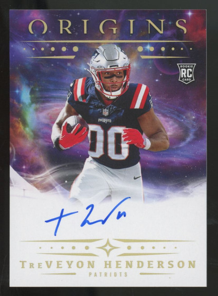 2025 Panini Origins TreVeyon Henderson RC Auto #RA-THE