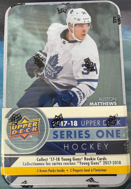 2017/18 Upper Deck Hockey Series 1 Tin Factory Sealed