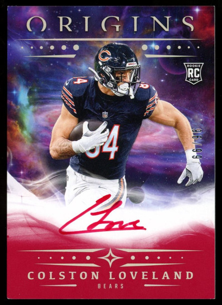 2025 Panini Origins Colston Loveland RC Red Auto /99 #RA-CLD