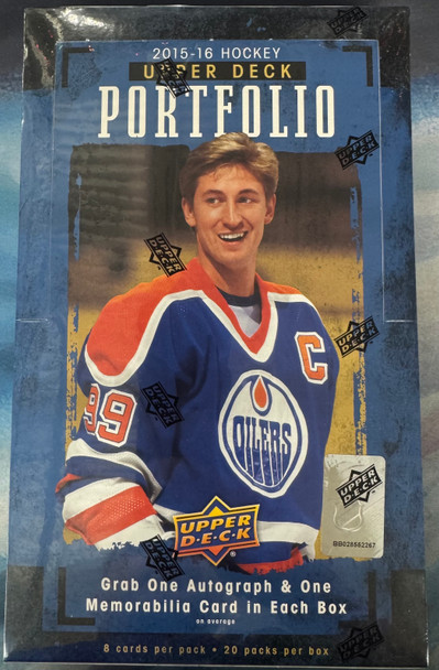 2015/16 Upper Deck Portfolio Hockey Hobby Box Factory Sealed