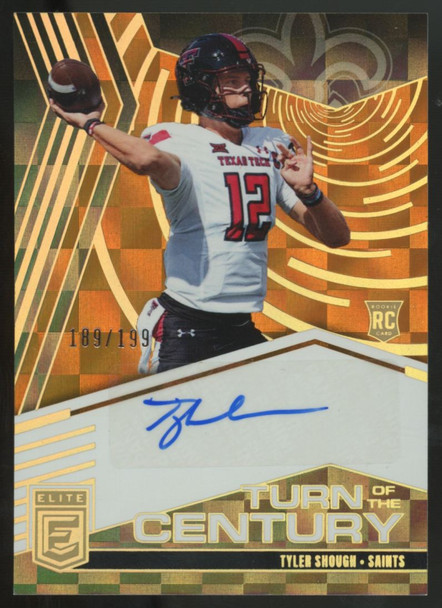 2025 Donruss Elite Tyler Shough RC Orange Turn Of The Century Auto /199 #TOC-TSH