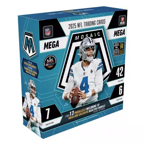 2025 Panini Mosaic Football Mega Box (Purple Reactive)